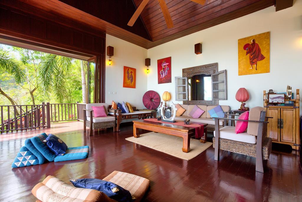 Villa Thai Teak - Panoramic Sea & Sunset Views Koh Samui Bilik gambar