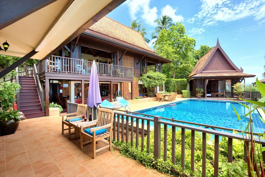 Villa Thai Teak - Panoramic Sea & Sunset Views Koh Samui Bilik gambar