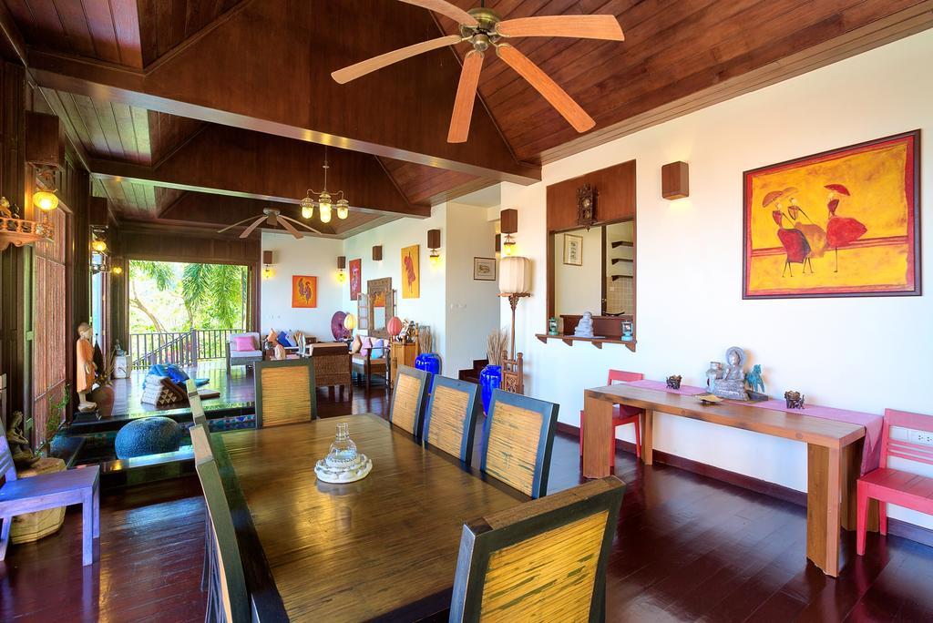 Villa Thai Teak - Panoramic Sea & Sunset Views Koh Samui Bilik gambar