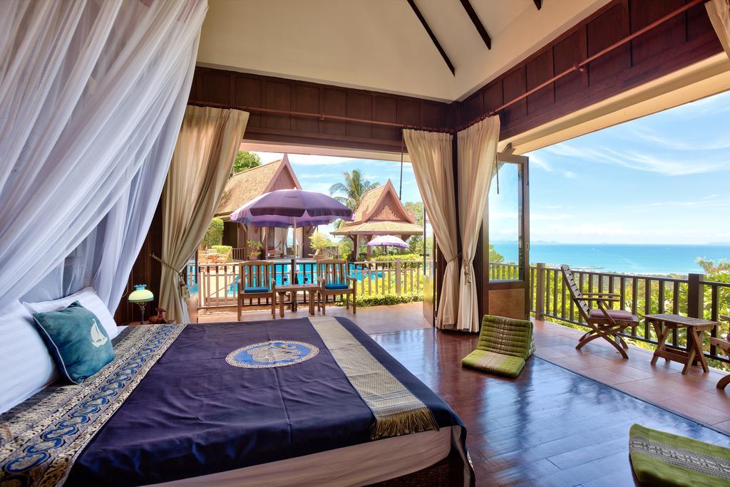 Villa Thai Teak - Panoramic Sea & Sunset Views Koh Samui Bilik gambar
