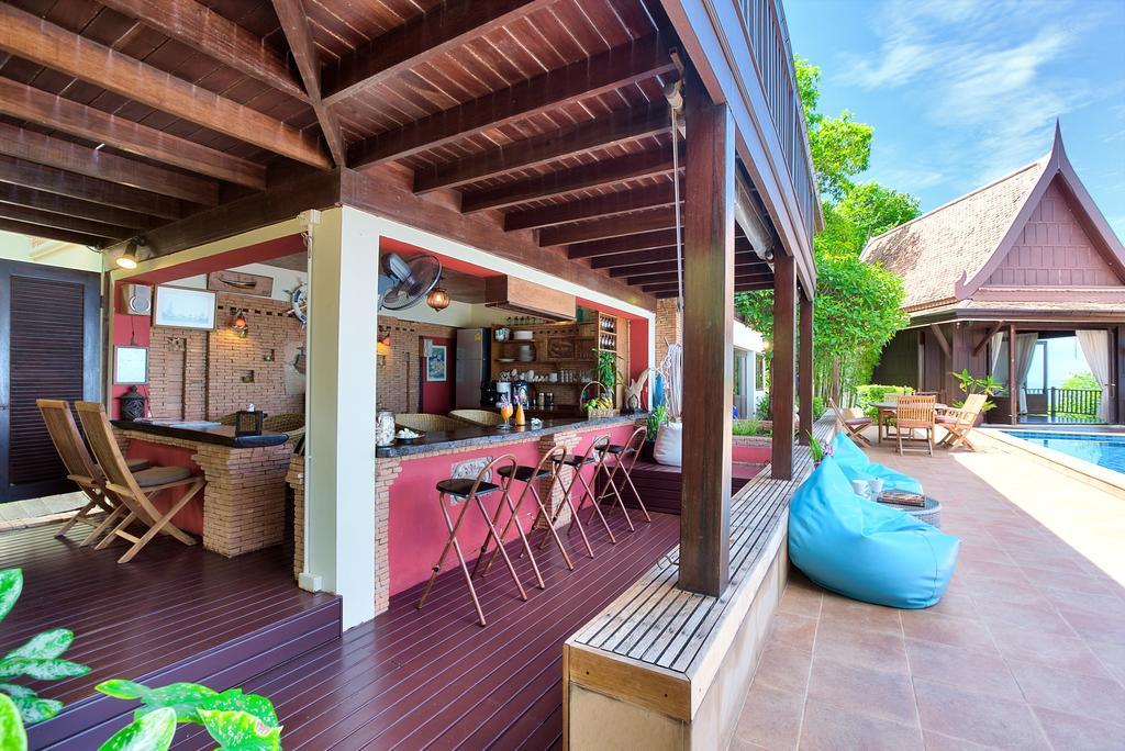 Villa Thai Teak - Panoramic Sea & Sunset Views Koh Samui Bilik gambar